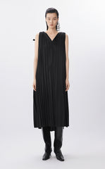 Dress / JNBY Pleated Satin A-Line Dress