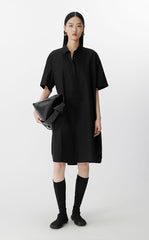 Dress / JNBY A-Line Cotton Short Sleeve Polo Dress