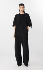 T-Shirt / JNBY Oversized Cotton Tie-Detail Tee