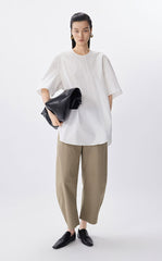 Pants / JNBY Banana-Cut Cotton Cropped Pants