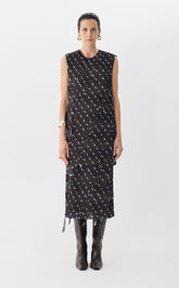 Dress / JNBY Sleeveless Geometric Print Dress