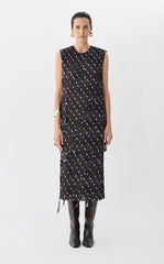 Dress / JNBY Sleeveless Geometric Print Dress