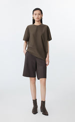 Shirt / JNBY Asymmetrical Cotton-Silk Top