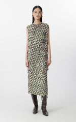 Dress / JNBY Sleeveless Geometric Print Dress