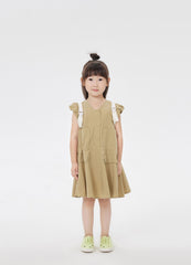 Dresses / jnby by JNBY V-Neck Ruffled Shoulder Short Sleeve Dress