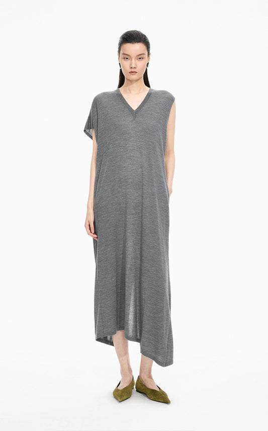 Dress / JNBY Machine-Washable Wool Sleeveless Dress