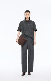 T-Shirt / JNBY Asymmetric Oversized Cotton Tee