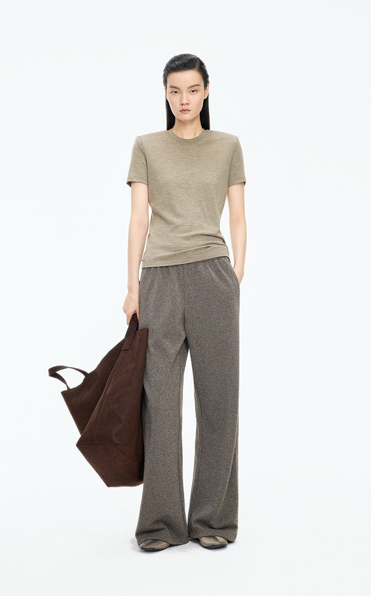 T-Shirt / JNBY Pure Wool Short Sleeve Tee