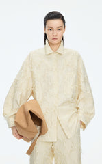 Shirt / JNBY Oversized Textured Jacquard Weave Shirt