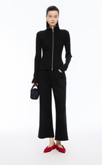 Sweater / JNBY Fitted Wool Blend Cropped Cardigan