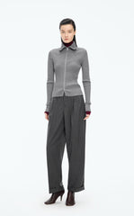 Sweater / JNBY Fitted Wool Blend Cropped Cardigan