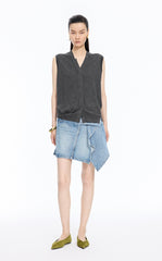 Sweater / JNBY Loose Wool Metallic Vest