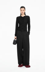 Sweater / JNBY Slim Fringe Wool Cardigan