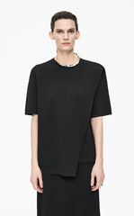 Sweater / JNBY Loose Asymmetric Short Sleeves Pullover