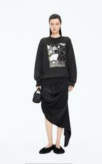 Sweatshirt / JNBY Oriental Print Cotton Pullover