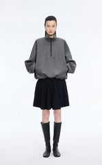 Sweatshirt / JNBY Half-Zip Stand Collar Pullover