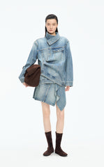 Jacket / JNBY Oversized Asymmetric Cut Denim Jacket