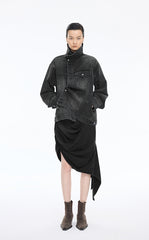 Jacket / JNBY Oversized Asymmetric Cut Denim Jacket