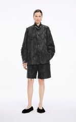 Blazer / JNBY Oversized 3D Jacquard Collarless Blazer