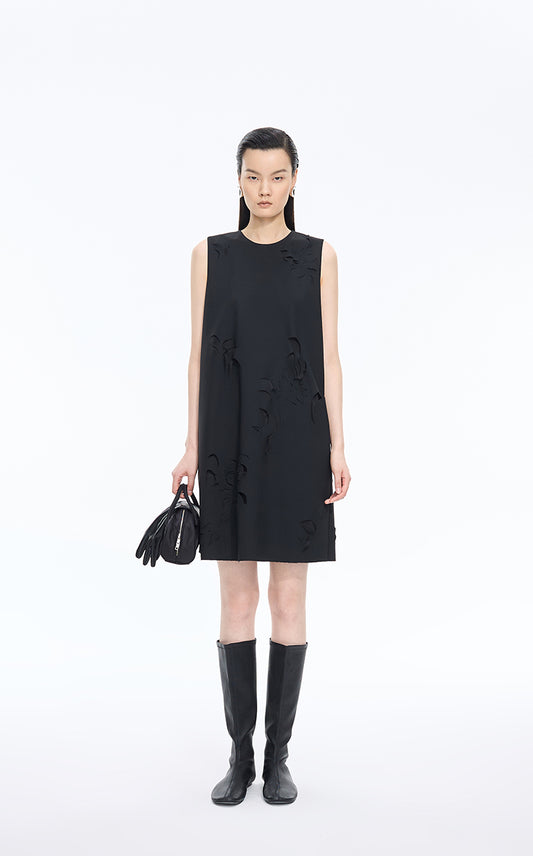 Dress / JNBY Sleeveless Wool Blend Sheath Dress