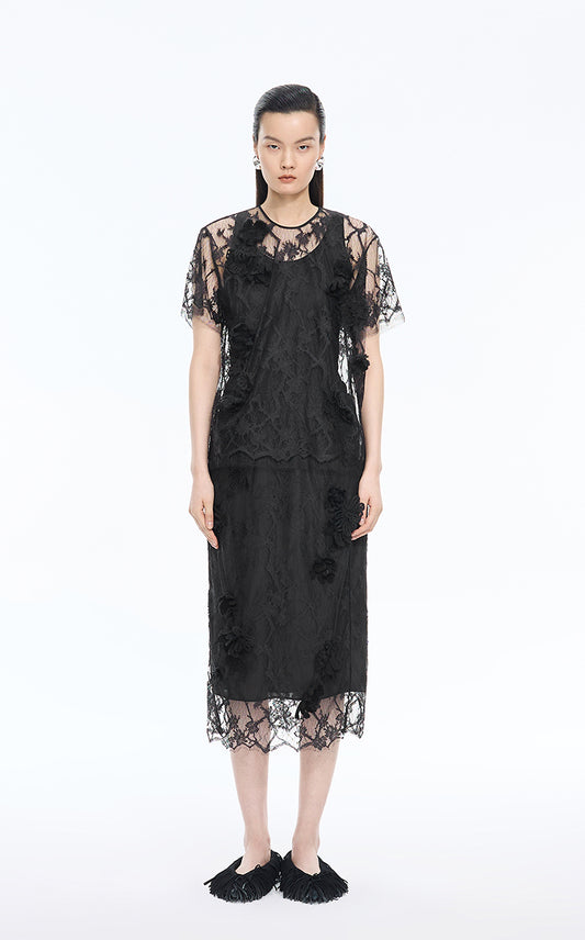 Shirt / JNBY Lace Plum Blossom Top