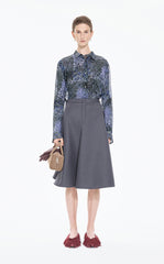 Shirt / JNBY Silk Botanical Print Shirt