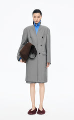 Trench Coat / JNBY Wool-Blend Long T-Cut Trench Coat