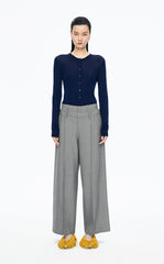 Pants / JNBY Straight-Leg Double-Waist Wool Trousers