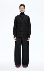 Sweater / (ESG)JNBY O-shape Fringe Wool-blend Long Cardigan