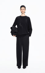 Pants / JNBY Wool-Blend Relaxed Tapered Trousers