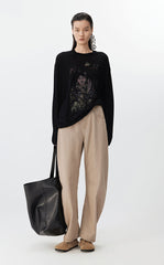 Sweater / JNBY Embroidered Oversized Knit Sweater