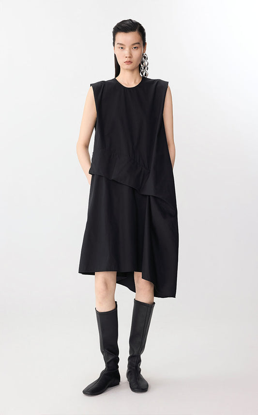 Dress / JNBY High-Density Cotton Sleeveless Dress