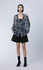 Shorts / JNBY Wool-blend Silk Elastic Waist Shorts(Spring 24)