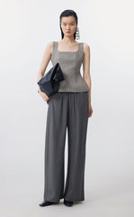 Pants / JNBY Wide-Leg Stretch Cotton Trousers