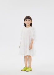 Dresses / jnby by JNBY White Crewneck Short Sleeve Dress