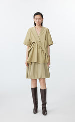 Skirt / JNBY A-Line Cotton Blend Mini Skirt