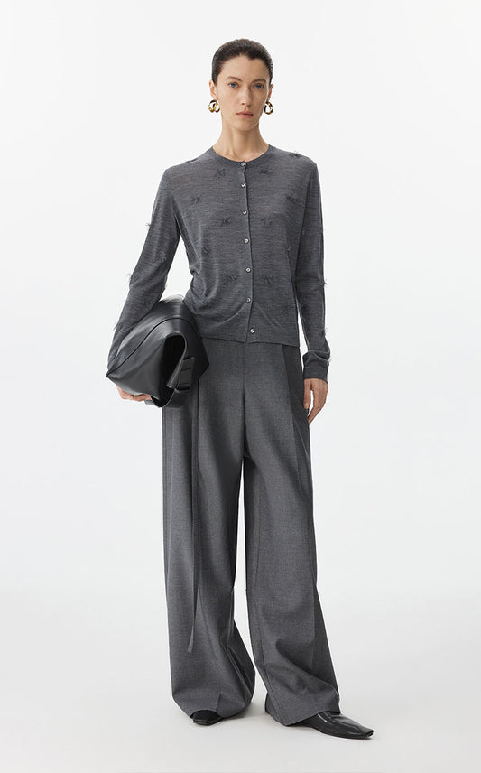 Sweater / JNBY 3D Floral Short Cardigan