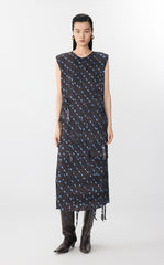 Skirt / JNBY Pleated Floral Print Midi Skirt