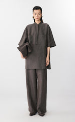 Shirt / JNBY Oversized Linen Short Sleeve Top