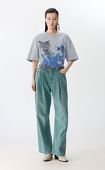 T-shirt / JNBY Oversized Graphic Cotton T-Shirt