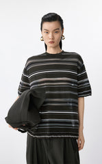 Sweater / JNBY Loose Pullover Short Sleeve Knit