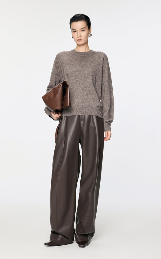 Sweater / JNBY Asymmetrical Wool & Yak Sweater