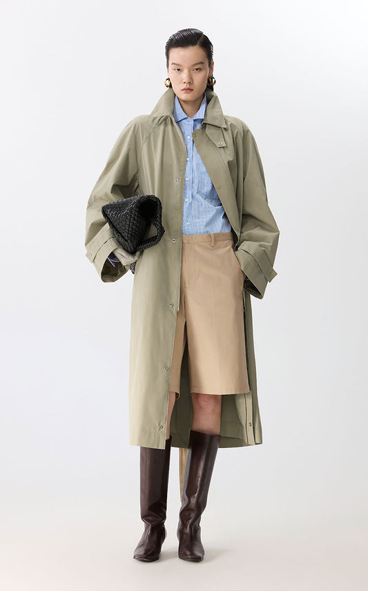 Coat / JNBY Oversized Longline Trench Coat