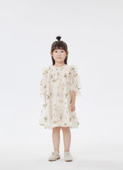 Dresses / jnby by JNBY Full Floral Print Short Sleeve Gauze Dress