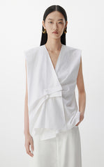 Shirt / JNBY Sleeveless Cotton Poplin Top
