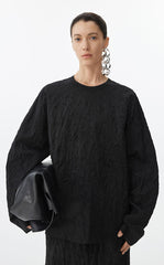 Sweater / JNBY Oversized Pleated Knit Sweater