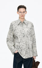 Shirt / JNBY Colored Pencil Floral Cotton Shirt