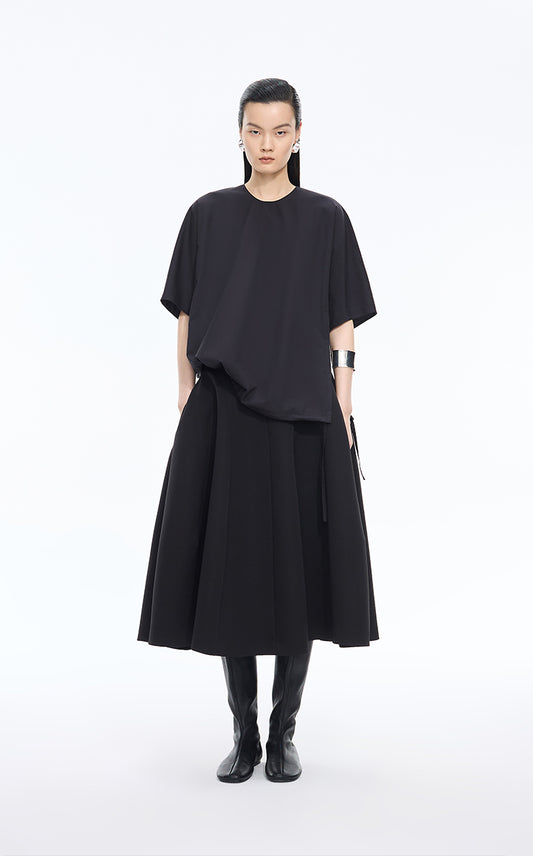 Shirt / JNBY Loose Cotton Poplin Short Sleeve Shirt