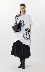 Dress / JNBY Tulip Print A-Line Dress