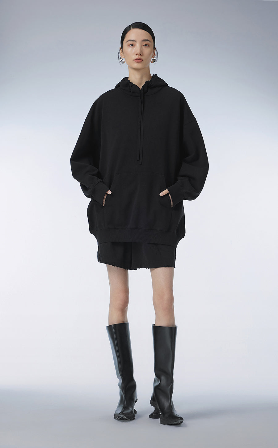 Sweatershirt / (ESG) JNBY Oversized Hooded Sweatershirt£¨Spring 24£©